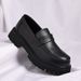 Carefully Selected Slip-on Leather For Small Individuals, Height-increasing Men's Round-toe Thick-soled Casual Shoes,_vogvips.com