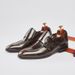 Pointed Toe 2024 New British Style Double Buckle Monk Men's Business Formal Shoes Genuine Leather Office_vogvips.com