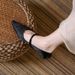 New Shallow Mouth Flat Single Shoes 2025 New Satin Pointed Straight Women's Shoes Fashionable Versatile Leisure Daily_vogvips.com