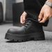 Large Size Martin Boots Men's Retro Tooling Boots Thick Sole Heightening Round Head Men's Boots_vogvips.com