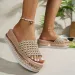 Summer Outdoor Platform Slippers Casual Round Toe Sandals Plus Size Simple Ladies Shoes Slides Women 260112_vogvips.com