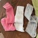 1/5 Pairs Spring Summer Women Breathable Cotton Stacked Socks Fashionable Korean Style Vertical Striped High-Quality_vogvips.com