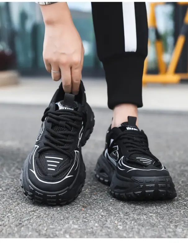 Non-slip Outdoor Sports Men's Shoes Casual Shoes Platform Heightening Dad Shoes Trendy Shoes_vogvips.com