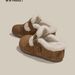 Versatile Outdoor Thick-Soled Height-Increasing 6cm Fleece-Lined Closed-Toe Mules For Women 2025 Winter New Lazy Retro_vogvips.com