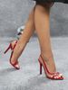 Women's Transparent Glass Plastic Side Wrap Back Trip Strap Round Toe Stiletto Sandals Party Sexy Heels_vogvips.com