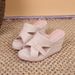 Korean Style Platform Sandals With Open Toe & Chunky Heel - Breathable Linen-Wrapped Sole For Summer - Black & Beige_vogvips.com