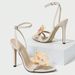 Factory Cross-Border Wholesale Pointed Toe 3D Flower Stiletto Sandals Women's Shoes Gorgeous Party Apricot High Heels_vogvips.com