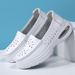 Autumn And Summer Nursing Shoes, Genuine Leather Women's Air Cushion, Soft Breathable Thick Sole, Work Shoes For Women_vogvips.com