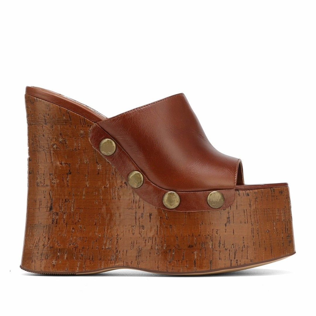 High Chunky Heel For Women 2025 New Large Size Export Thick Sole Waterproof Platform Sandals Metal Buckle Slippers_vogvips.com