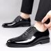 Euro Step First Layer Cowhide New Brogue Men's Business Formal Genuine Leather Crocodile Pattern Groom Wedding Shoes British Style_vogvips.com