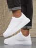 Fashionable Leather Men's Sports Shoes, Breathable And Comfortable, Classic Casual Outdoor Walking Shoes_vogvips.com