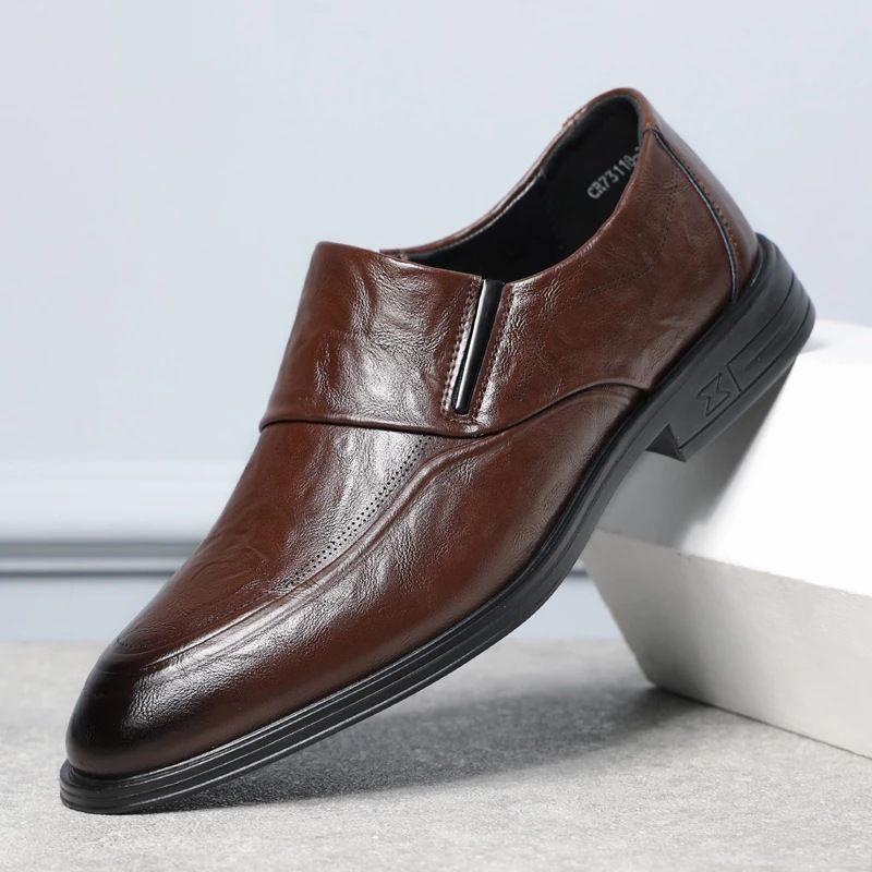 Suitable For All Seasons 2024 Autumn New Trendy Business Formal Casual Leather Classic Shoes Men's Fashion_vogvips.com