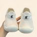 Children's Sports Spring And Summer, Baby Shoes, White Slip-On Casual For Ages 1-6, Breathable Mesh Running Shoes_vogvips.com