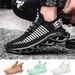 Men Running Shoes Breathable Trainers Sneaker Casual Lace Up Mesh Sport Shoes_vogvips.com