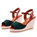 Women’s Shoes Fashion Mary Jane Fish Mouth Wedge Sandals Round Head Waterproof Platform Rope Wedge Sandals Women_vogvips.com
