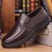 Middle-aged Genuine Leather Breathable Autumn New Thick-soled Casual Non-slip Soft-soled Slip-on Men's Shoes_vogvips.com