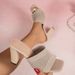 Plus Size Women's Summer Square Toe Block Heel Slide Sandals Breathable Mesh Fashion Slippers Fashionable Square Toe Chunky Heel Lightweight_vogvips.com