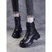 2025 Martin For Women High Heels Versatile Thick Sole Spring And Autumn Thin Breathable Lightweight Short Boots Cowhide_vogvips.com