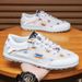 Men's Summer New Versatile Casual Sneakers, Lightweight Soft Sole Non-Slip Slip-On Printed Loafers N19_vogvips.com