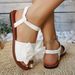 2026 Summer New Fairy Style White Bowknot Sandals Women, Soft Sole Flat Strap Roman Shoes, Versatile For Outdoor Wear_vogvips.com