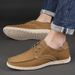 Men's Outdoor Casual Board Shoes, First-layer Cowhide Men's Outdoor Workplace Sports Shoes, Middle-aged Men's Shoes_vogvips.com