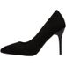MTX High Heels For Women 2025 Spring And Autumn New Black Stiletto Pointed Toe Shallow Mouth Suede Professional Plus Size_vogvips.com