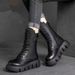 2024 New Martin For Foreign Trade, Thickened And Lined, Mid-Calf Thick Sole Snow Boots, Women's Single Boots_vogvips.com