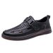 Summer Men's Genuine Perforated Breathable Soft-soled Casual Leather Shoes, Slip-on Non-slip Sandals For Men_vogvips.com