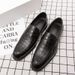 Unbeatable Quality British Fashion Pointed For Business Crocodile Pattern Leather Shoes, Large Size 47, Foot Casual Men's Shoes_vogvips.com