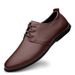 Men's Casual Leather Shoes Large Size Lazy Shoes Lace-up Casual Men's Shoes Tide Driving Lazy_vogvips.com