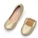 Wind Chicken Roll Solid Color Thickened Soft Sole Women' Spring Sheep Grain Flat Bottom Shallow Mouth Curved Boat_vogvips.com