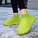 Winter Cotton Thick Sole Outdoor Fur PLUSH EVA Slippers For Men Indoor Women's Waterproof Shoes Chef Shoes Non-Slip_vogvips.com