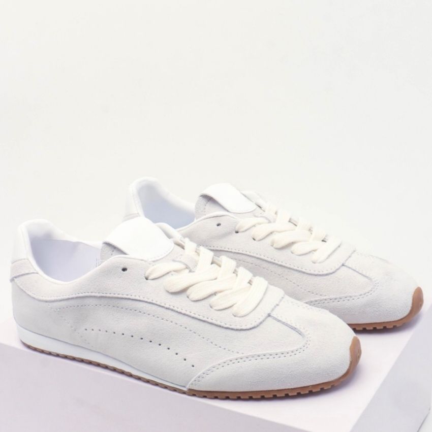 Unisex Womens Casual Genuine Leather Suede Sneakers Mens Laceup Walking White Shoe Styles Designer Womens Shoes_vogvips.com