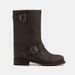 Women's Shoes Boots Women's Martin Boots Fever Same Style Genuine Leather Korean Handmade Short Boots Low Heel Mid Tube Motorcycle Women's Boots_vogvips.com