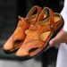 Khaki 898 Large Sandals, Beach Tourism, Outdoor Leisure, Half Pallet Set, Men's Sandals_vogvips.com