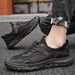 Men 2024 Summer Breathable Mesh Hollow Slip-On Casual Sports Non-Slip Large Size Stitched Sole Men's Shoes_vogvips.com