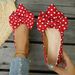 New Foreign Trade Bowknot Polka Dot Shallow Single For Women, Cross-border Mary Jane Ballet Flats, All-season Boat Shoes_vogvips.com