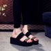 2025 High One-Strap Chunky Heel Slippers Women's Fashionable Outdoor Thick-Soled Trendy Sandals Versatile Beach Shoes_vogvips.com