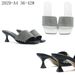 Elegant Rhinestone Flat Sandals For Women – Breathable Open-Toe Slippers With Comfortable Rubber Sole – Fashionable Casual Shoes In Black & White_vogvips.com