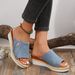 New Wedge Slippers For Women With Thick Sole Medium And Beach Fish Mouth Flip-flops_vogvips.com