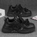 Autumn New Breathable Mesh Sports Men's Korean Version Versatile White Thick Soled Dad Trendy Shoes_vogvips.com