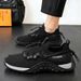 Men’s Shoes 2026 Summer Breathable Mesh Flyknit Sneakers, Non-slip Casual Height-increasing Trendy Dad Shoes For Teens And Runners_vogvips.com