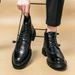 Men's 2024 Spring And Autumn New Brogue Carved High-top Leather Boots British Style Business Formal Groom Wedding Shoes_vogvips.com