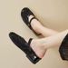 Women's Height-Increasing Rhinestone Closed-Toe Slippers 2026 Spring/Summer New Mesh Hollow Breathable Slip-On Mary Jane_vogvips.com