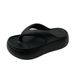 Women's Summer Thick Sole Flip Flops Heightening Anti Slip Anti Odor Beach Bathing Shoes Comfortable Stepping Sensation_vogvips.com