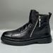 High-top Men's Martin 2024 Autumn Winter New Fleece-lined Warm Genuine Leather Trendy Zipper Short Boots_vogvips.com