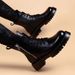 Genuine Leather Martin Boots Men's High-top Heightening Korean Version Leather Boots Trendy Men's Tooling Locomotive Boots_vogvips.com