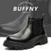 Vintage Tooling Chelsea Boots Men's Platform Men's Martin Boots Fleece High Top Leather Shoes_vogvips.com