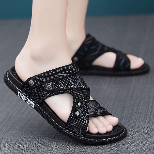 Men' Summer Trendy Dual-ue Non-lip Odor-reitant Soft Sole Slide_vogvips.com