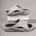 One Line Summer Outdoor Wear, Stepping On Poop Feeling, Anti Slip Sports Slippers, Men's Indoor Home Thick Bottom Trendy_vogvips.com